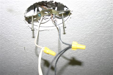 replacing light without a metal box|light fixture no electrical box.